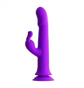 MizzZee - Thrusting Spanking Vibrator Suction Cup (Chargeable - Purple)